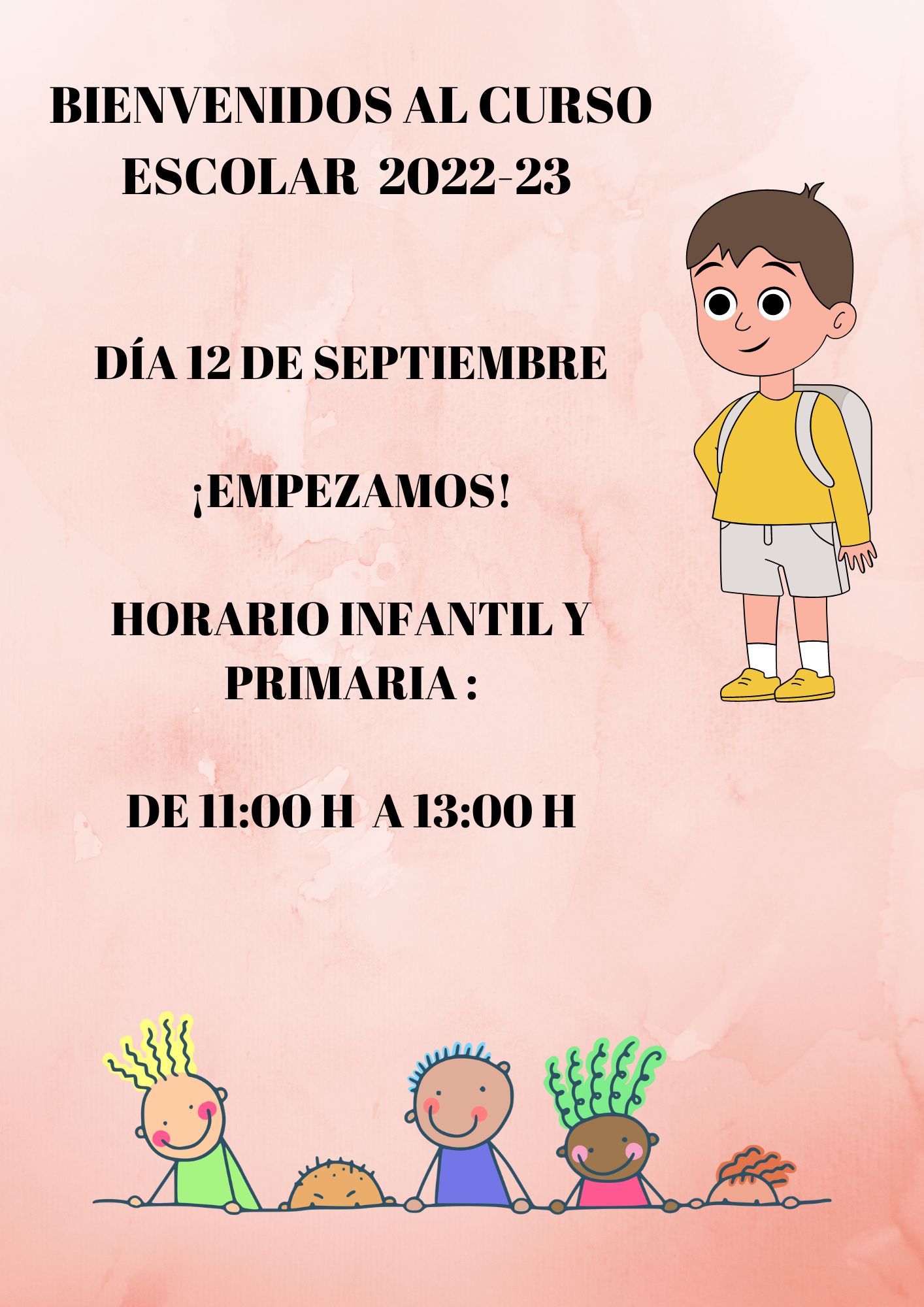 BIENVENIDOS AL NUEVO CURSO ESCOLAR 2022 23